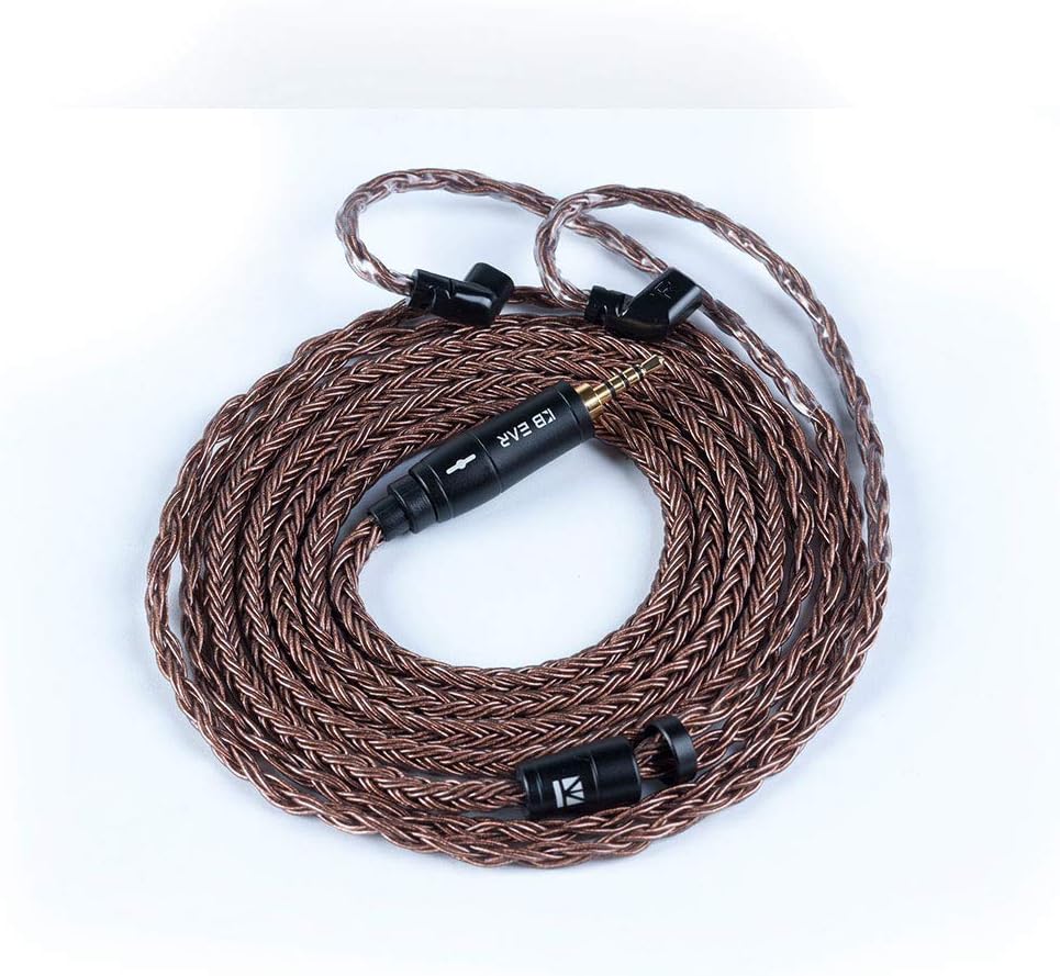 KBEAR 16 Core Silber Überzogene Draht Kopfhörer Upgrade Kabel Kopfhörer Ersatz Ohrhörer Austauschkab