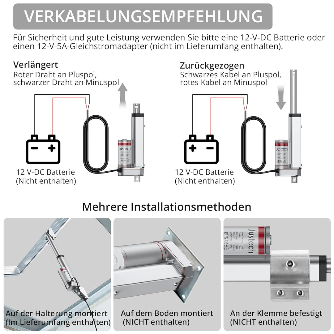 Linearantrieb Motor Linearmotor Verstellantrieb Linear Actuator Motor Elektrische Türöffner DC12V 75