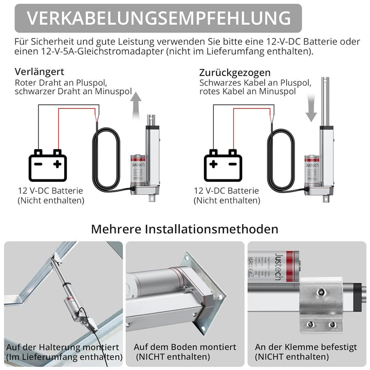 Linearantrieb Motor Linearmotor Verstellantrieb Linear Actuator Motor Elektrische Türöffner DC12V 75