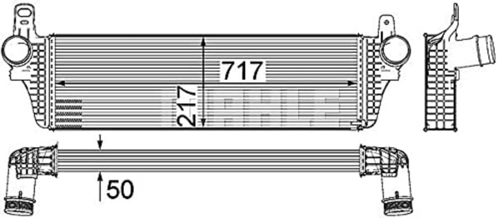 MAHLE CI 242 000P Ladeluftkühler BEHR PREMIUM LINE