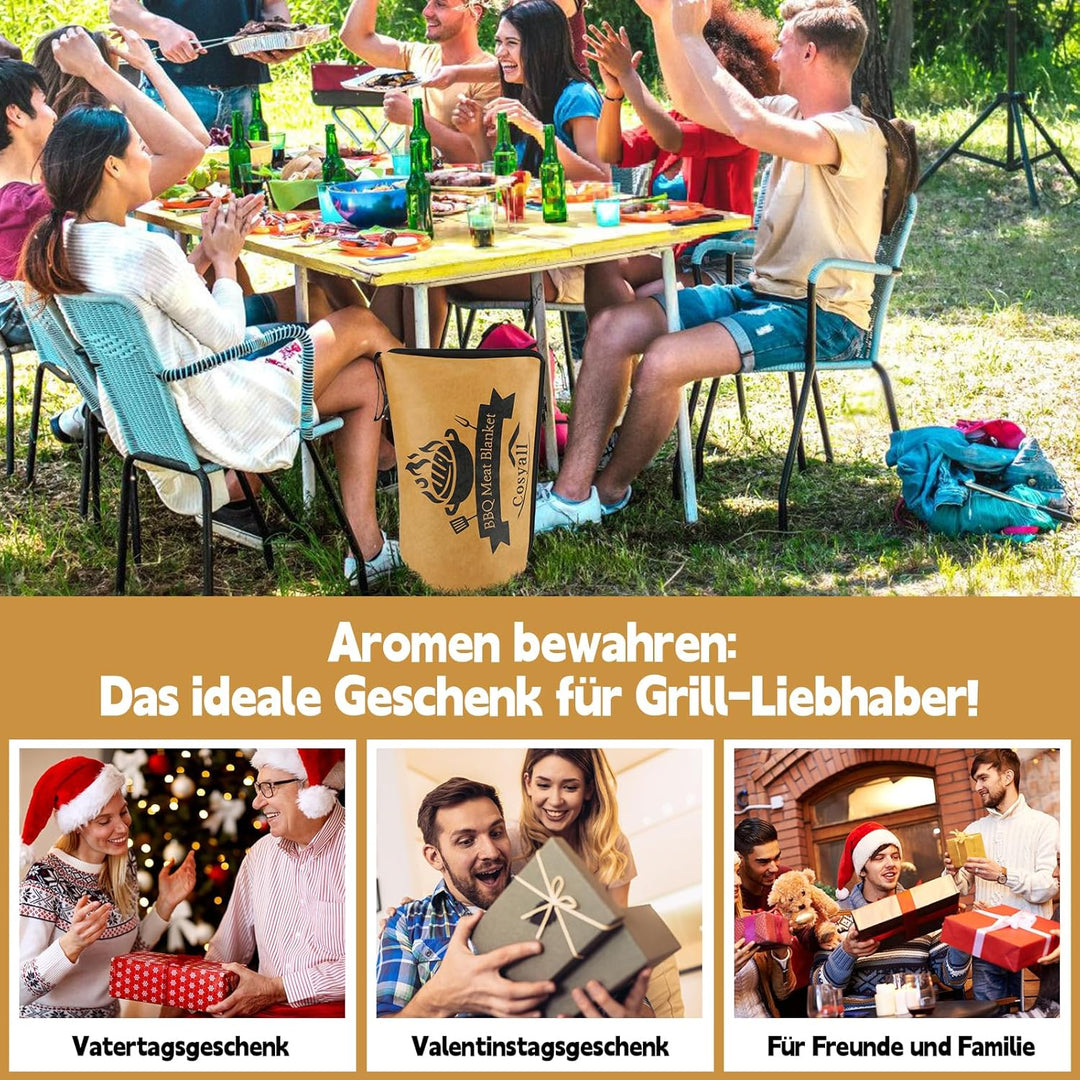 Grilldecke zum Ruhenlassen von Fleisch, Wiederverwendbare isolierte Grill-Ruhetasche für Rinderbrust