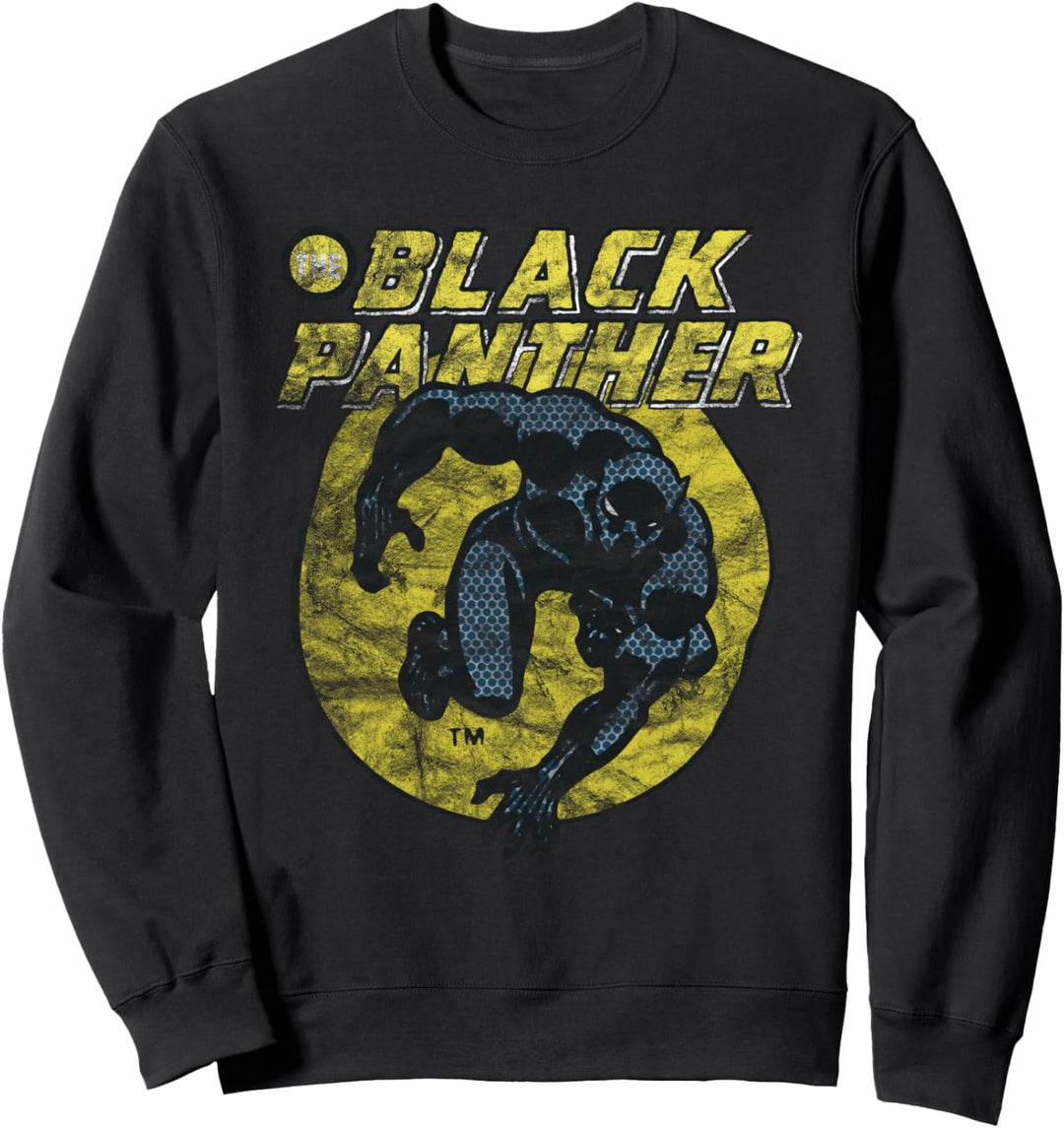 Marvel Black Panther Distressed Comic Sweatshirt