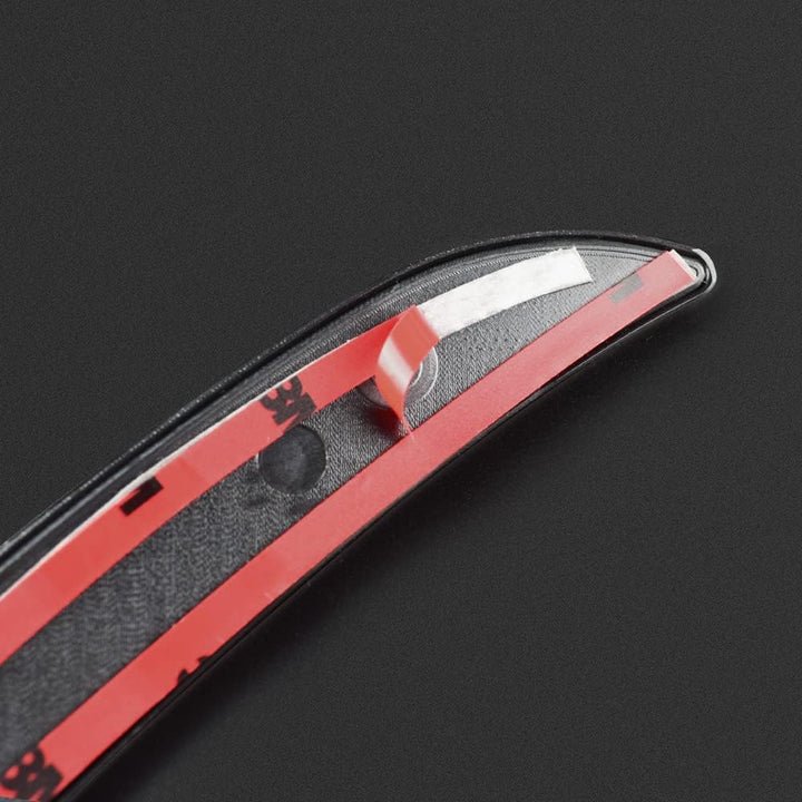 KUNGKIC 2 Stück ABS Heckflügel Trim Spoiler Erweiterung Lip Fins Dekorative Aufkleber Kompatibel mit