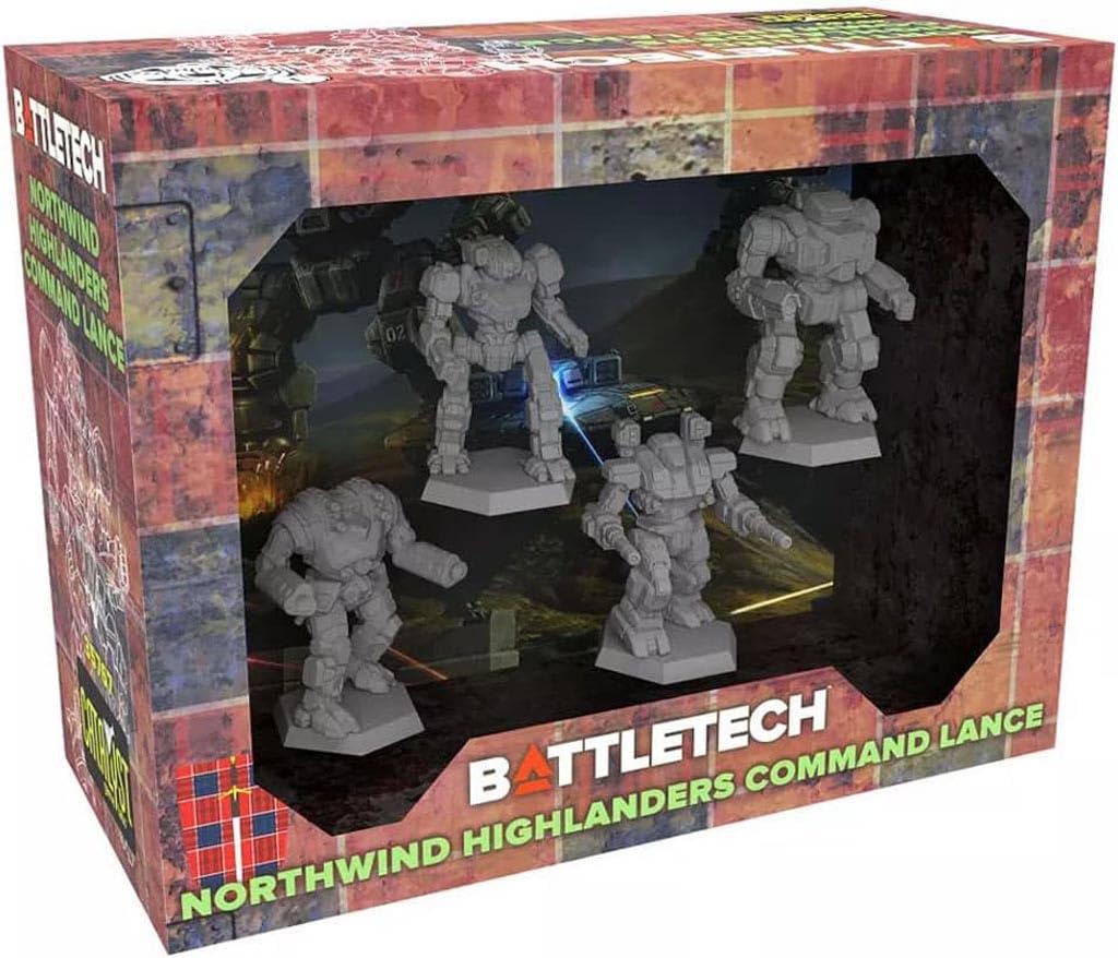 Catalyst Game Labs BattleTech | Miniatures | Northwind Highlanders Command Lance | Expansion | Minia
