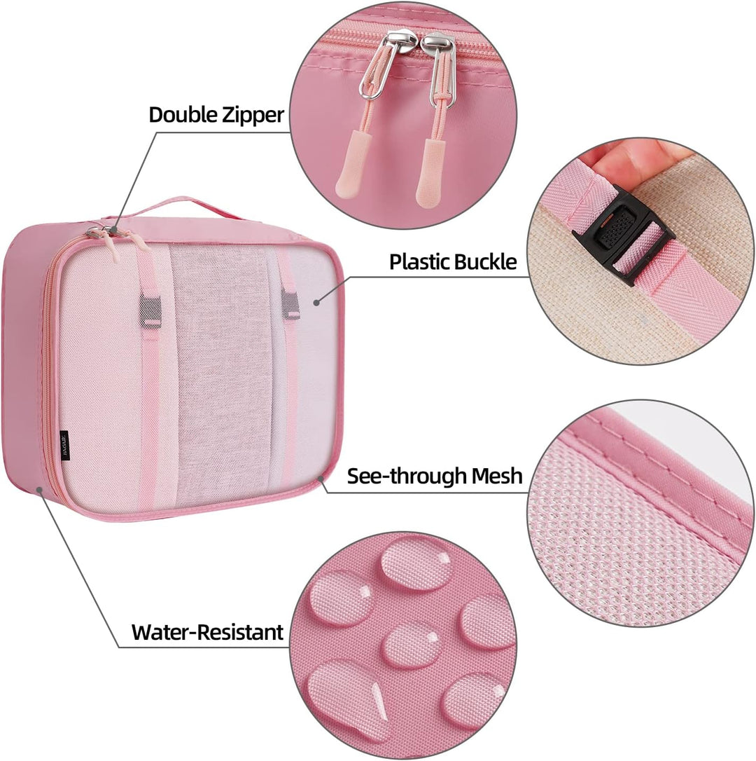 BAGAIL 10er-Set Packwürfel in verschiedenen Grössen Packorganizer für Reisezubehör Handgepäckkoffer