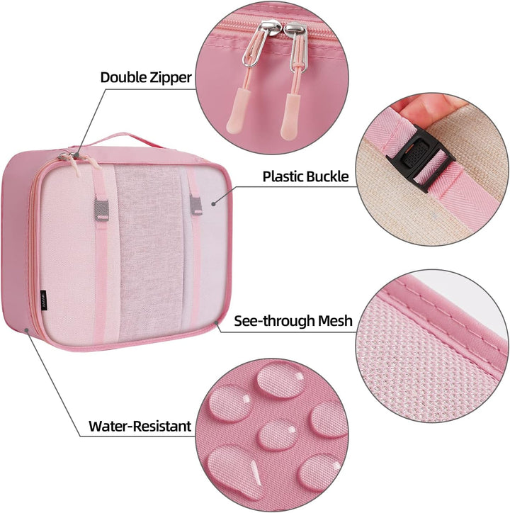 BAGAIL 10er-Set Packwürfel in verschiedenen Grössen Packorganizer für Reisezubehör Handgepäckkoffer
