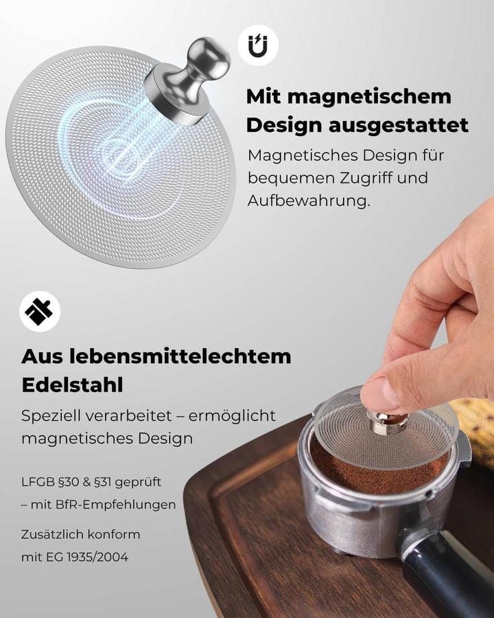 3er-Set 58mm Espresso-Puck-Sieb - 0,2mm ultradünnes Espresso-Puck-Sieb, wiederverwendbarer Kaffeefil