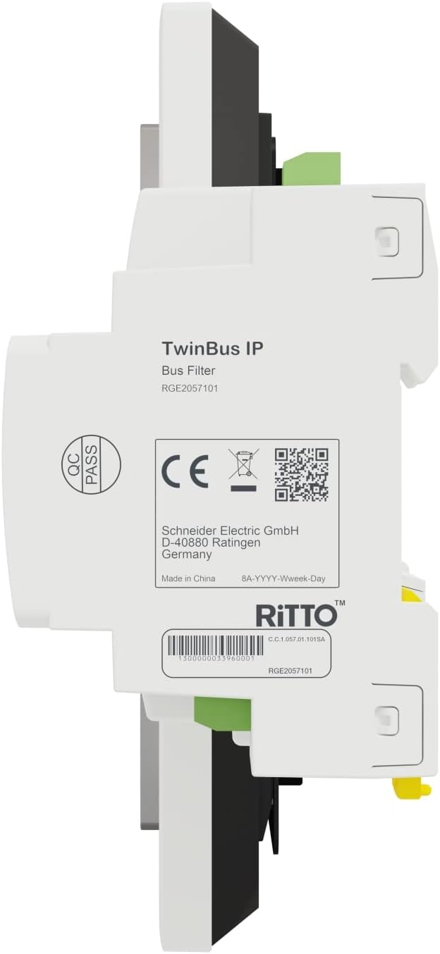 Schneider Electric Ritto Video-Gegensprechanlage, TwinBus IP Set mit App, 7 Zoll HD Monitor, 1-Famil