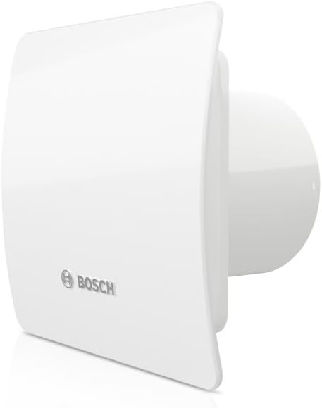 Bosch Badlüfter Fan 1500 125mm Durchmesser, mit Lichtschalter-Aktivierung zur Wandmontage inkl. Schr