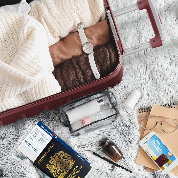 Flight Knight ABS Leichtgewicht Reisekoffer Koffer 3 Groben Kompatibel Mit Air Berlin, Lufthansa, Eu