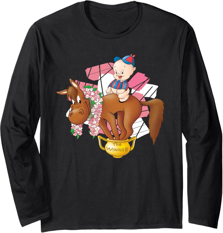 Looney Tunes Porky Pig The Winner Langarmshirt