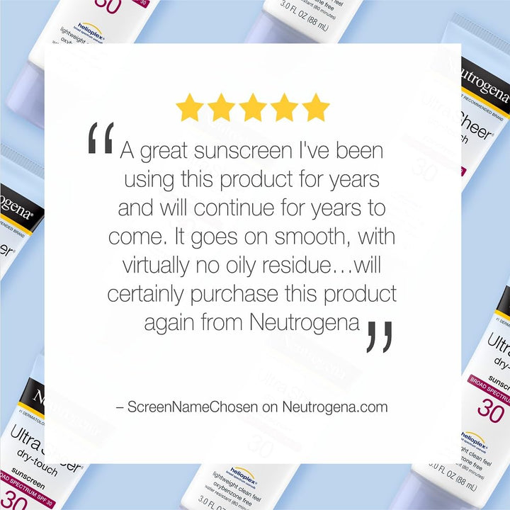 2x Neutrogena Ultra Sheer Sunblock SPF 30 (Sonnenschutz Lotion, wasserfest) aus USA