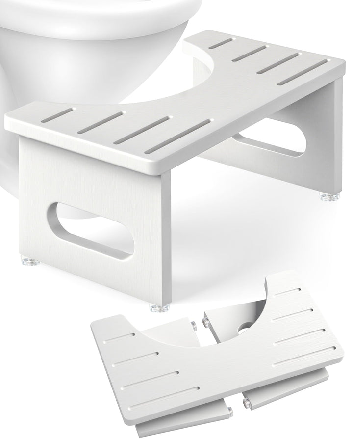 Toilettenhocker Holz – WC Hocker fur Erwachsene – Toilettenhocker Holz Klappbar - Squatty Kackhocker