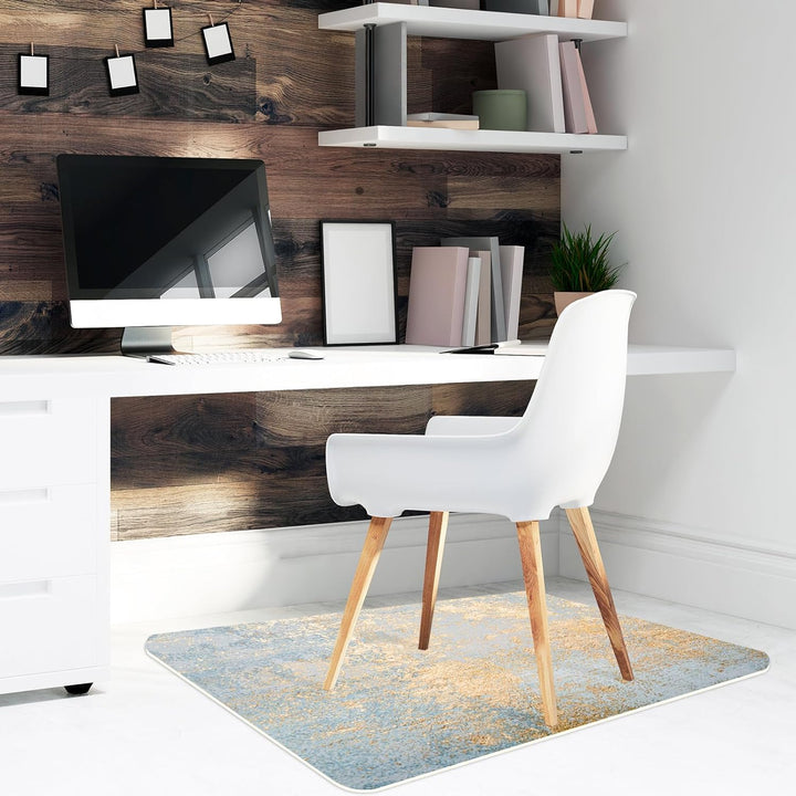 HUBDECO Flexible Schutzmatte aus Strapazierfähigem Printfloor - Schutzunterlage Unter Sessel, Stuhl