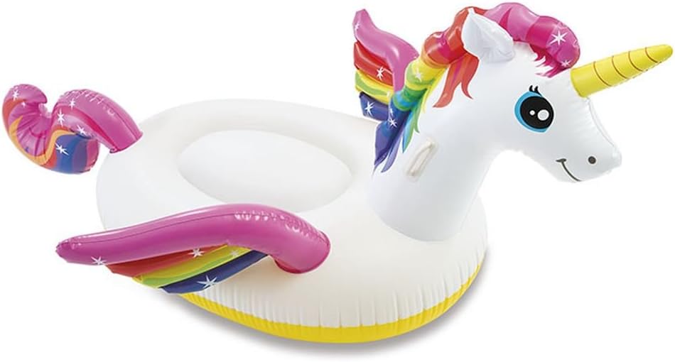 Badeinsel Luftmatratze Einhorn 201x140x97cm für Pool Badesee