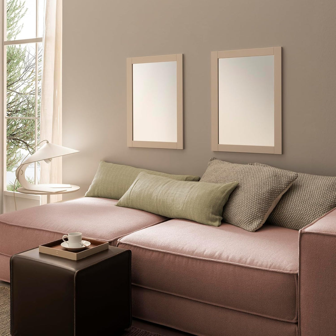 ARHome Wandspiegel, Smart, 70 x 50 cm, Cashmere, Spiegel, Made in Italy Cashmere 70L x 50B cm, Cashm