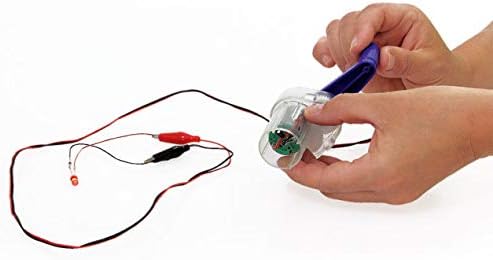 Betzold Handdynamo mit Handkurbel Transparent, Transparent