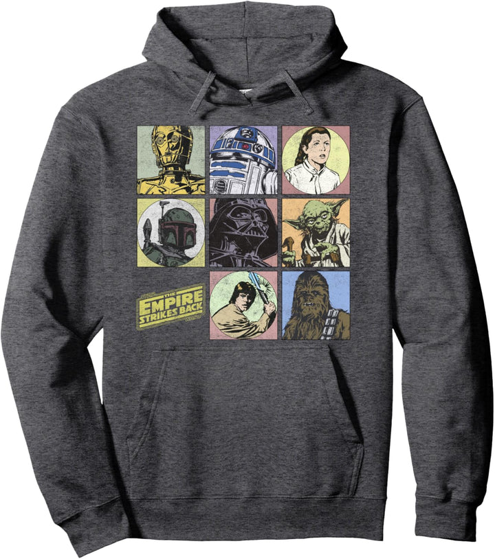 Star Wars The Empire Strikes Back Vintage Panel Poster Pullover Hoodie