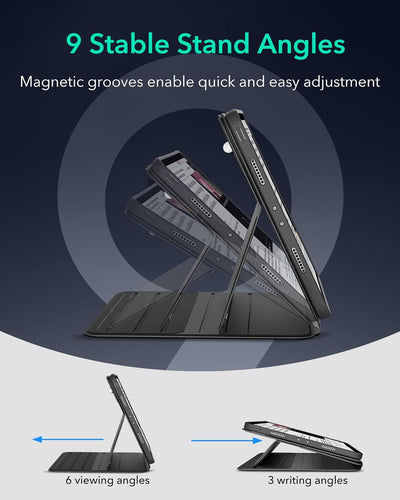 ESR für iPad Pro 12.9 Hülle 2022/2021, iPad Pro 12,9 Zoll Case, abnehmbare magnetische Abdeckung, Ve