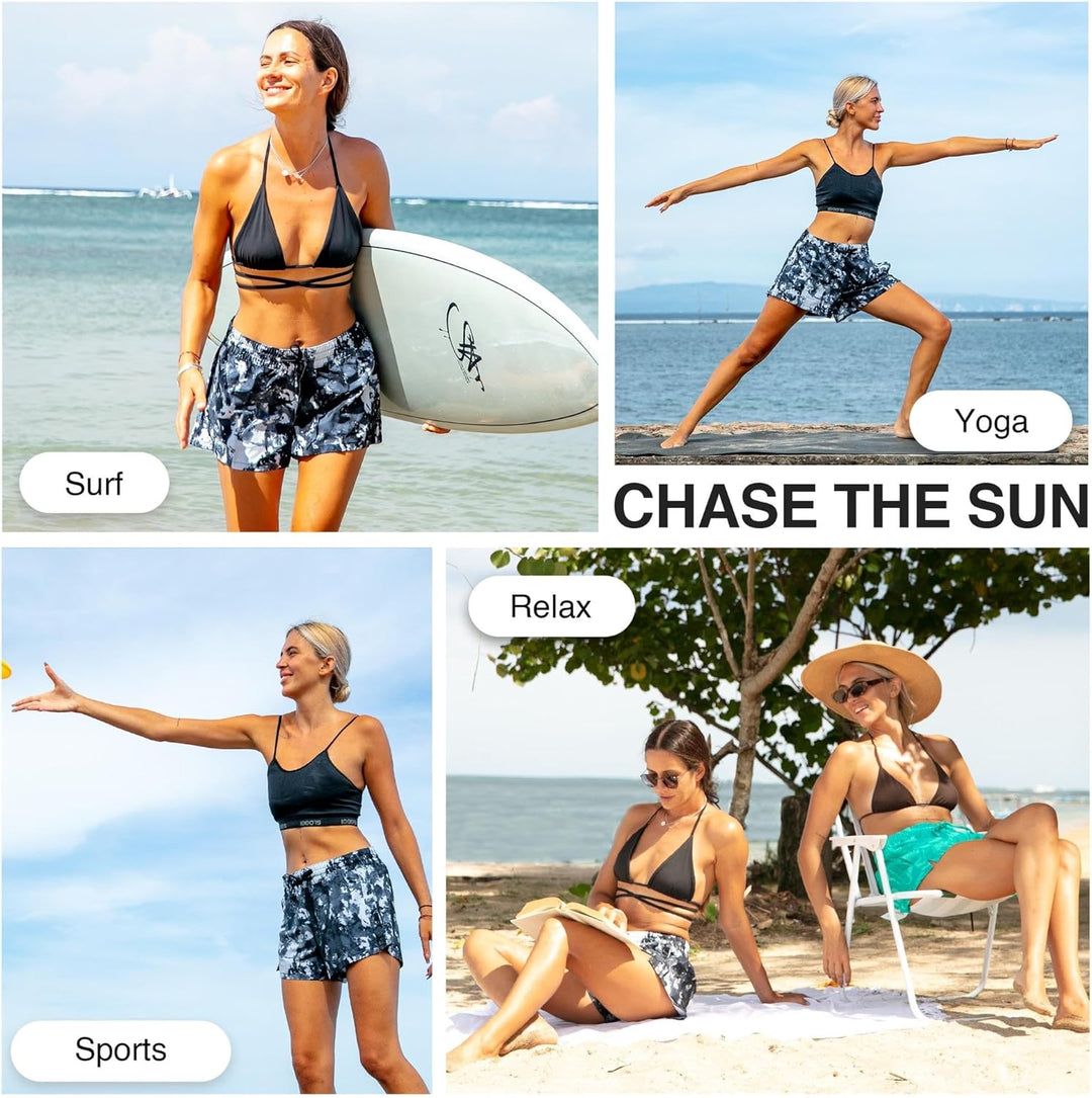 Kanu Surf Damen Boardshorts 2 Seafoam Black, 2 Seafoam Black