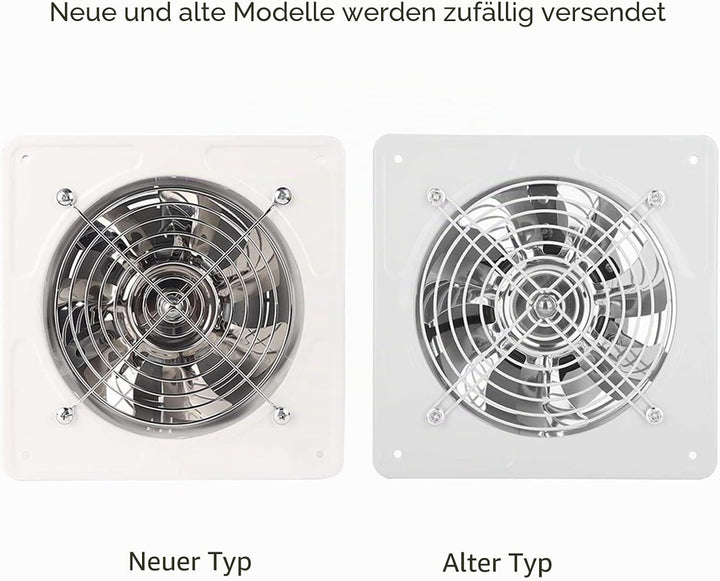 Tyenaza Wandventilator, Abluftventilator, Wandventilator, leiser Ventilator für Badezimmer und Küche