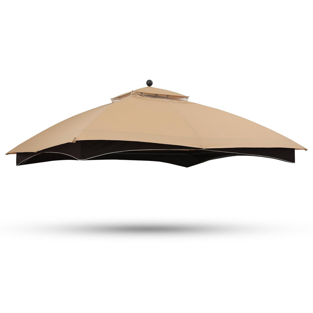 ABCCANOPY Ersatz-Ober- und Stangenabdeckungen für #GF-12S004B-1 Polyester New Beige, Polyester New B
