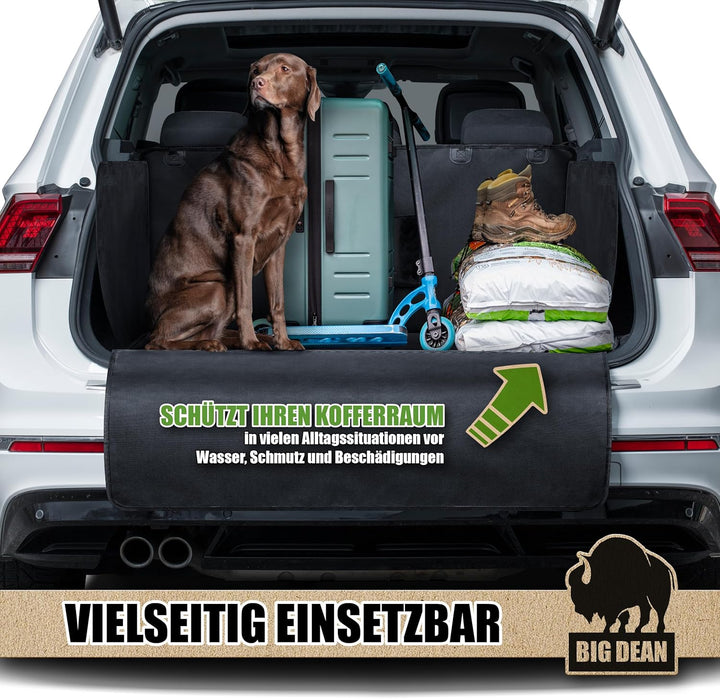 BigDean Universelle Kofferraum Schutzmatte mit Seiten- und Stossstangenschutz – Schmutz- & Wasserabw