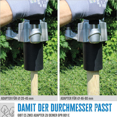 Güde 94419 Pfahlramme GPR 801 E (max. 25 J, 2300 1/min Schlagzahl, 80 mm Durchmesser der Aufnahme, 1