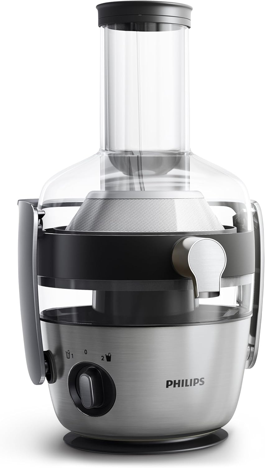 Philips Avance Collection Entsafter, Frischer Saft mit Fruchtfleisch, Sehr grosses Loch für Produkte