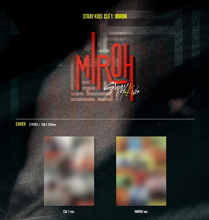 STRAY KIDS 4th Mini CLE 1 : Miroh Album Standard (Miroh Version) CD+Photobook+3 QR Photocards+(Extra