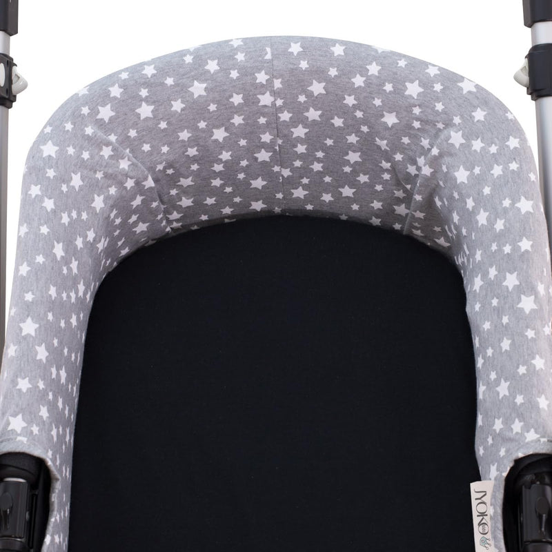 JYOKO KIDS Schutzhülle kompatibel mit Babyschale für Kinderwagen (WHITE STAR), White Star