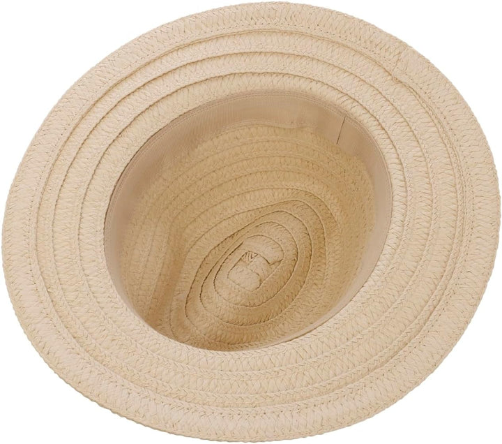 Lipodo Sandreo Traveller Strohhut - Eleganter Sonnenhut - Sommerlicher Garten- und Strandhut mit Sto