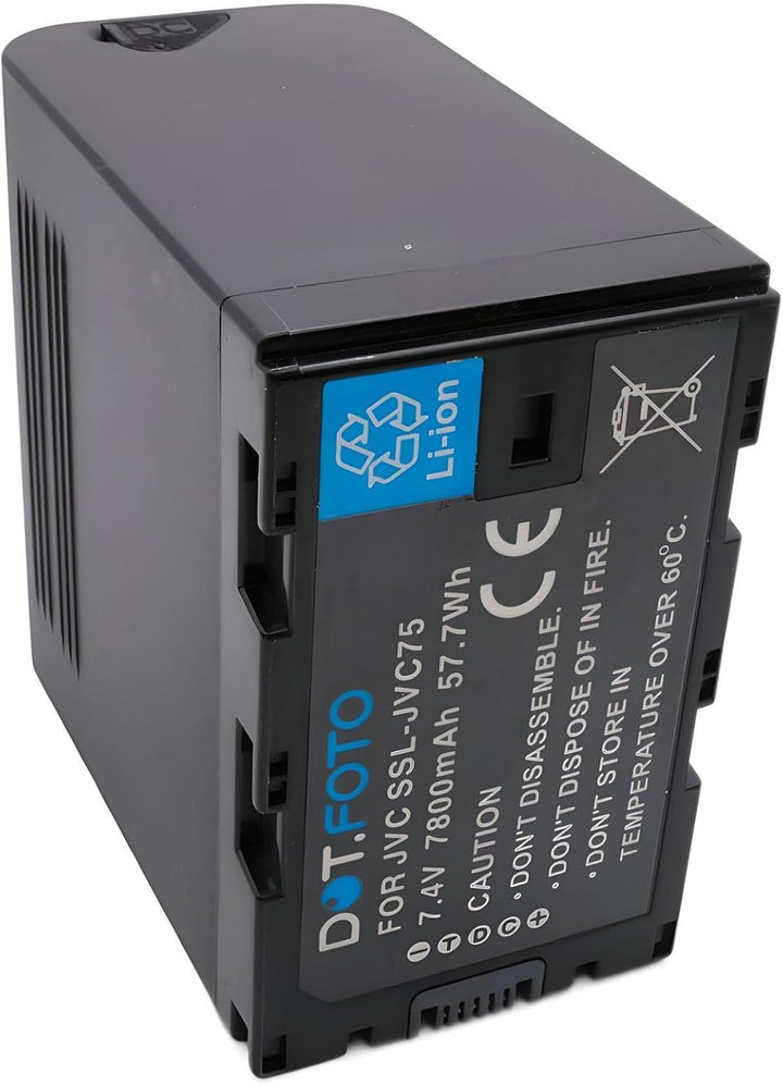 Dot.Foto SSL-JVC75 Premium 7.4v / 7800mAh Akku für JVC GY-HMQ10, GY-HM200, GY-HM600, GY-HM650, GY-LS