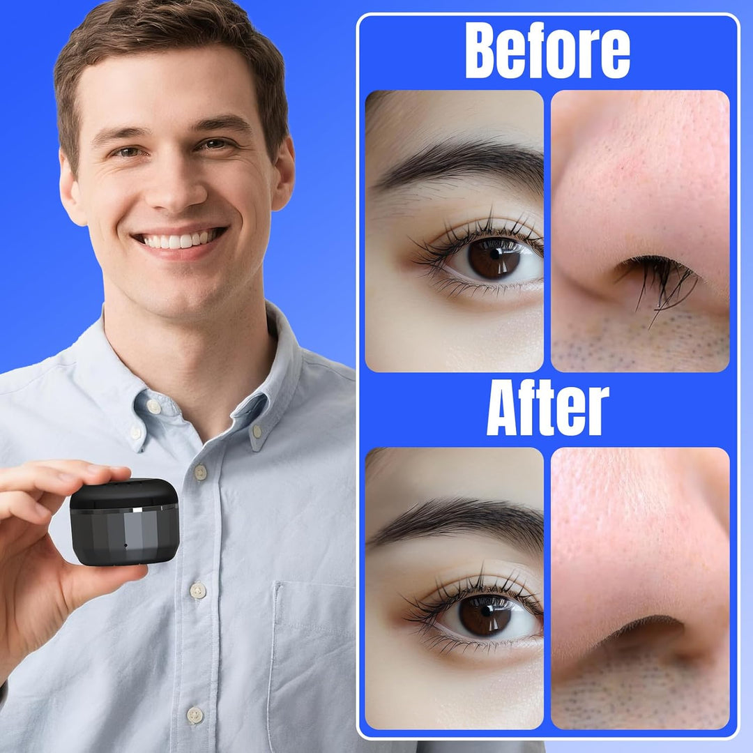 Nasenwachs Männer, Nasenhaarentferner für Nase und Ohren, USB-Schnellerwärmung Waxing Set mit Mini W