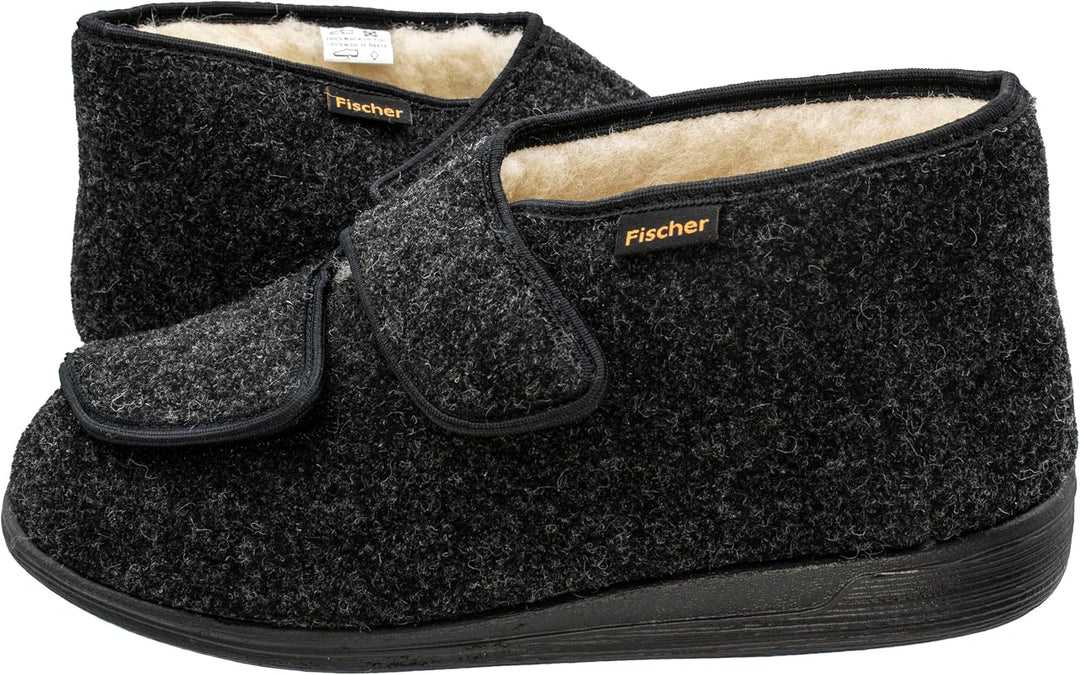 Fischer Markenschuh Herren Frank Hohe Hausschuhe, 40 EU