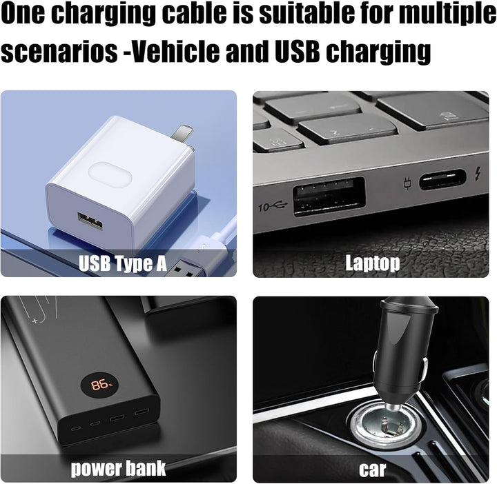 Sicimly Tc77 2-in-1 USB und Auto Schnellladekabel für Zebra Tc70 TC77 TC72 TC75 TC75X TC70X TC55 TC7