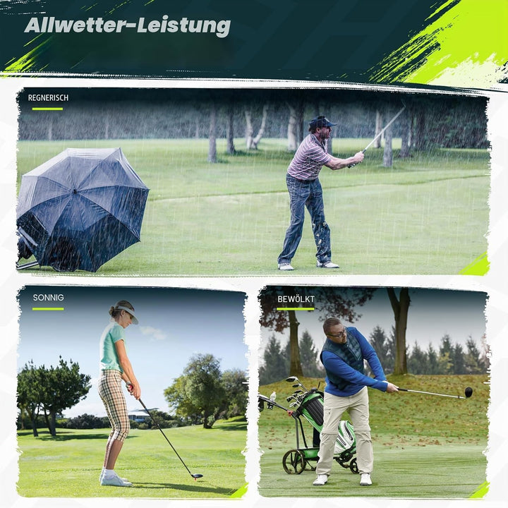 SAPLIZE Golfgriffe 13er-Set mit komplettem Regripping-Kit, Standard / Mittelklasse, Weiss / Grün / R