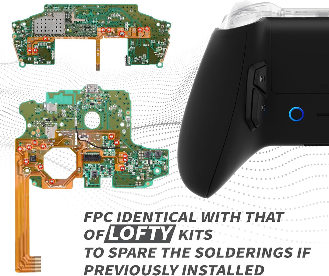 eXtremeRate Victor S Remap Kit für Xbox One S/X Controller, 6 Remap Profiles & Ergonomic Rückgehäuse