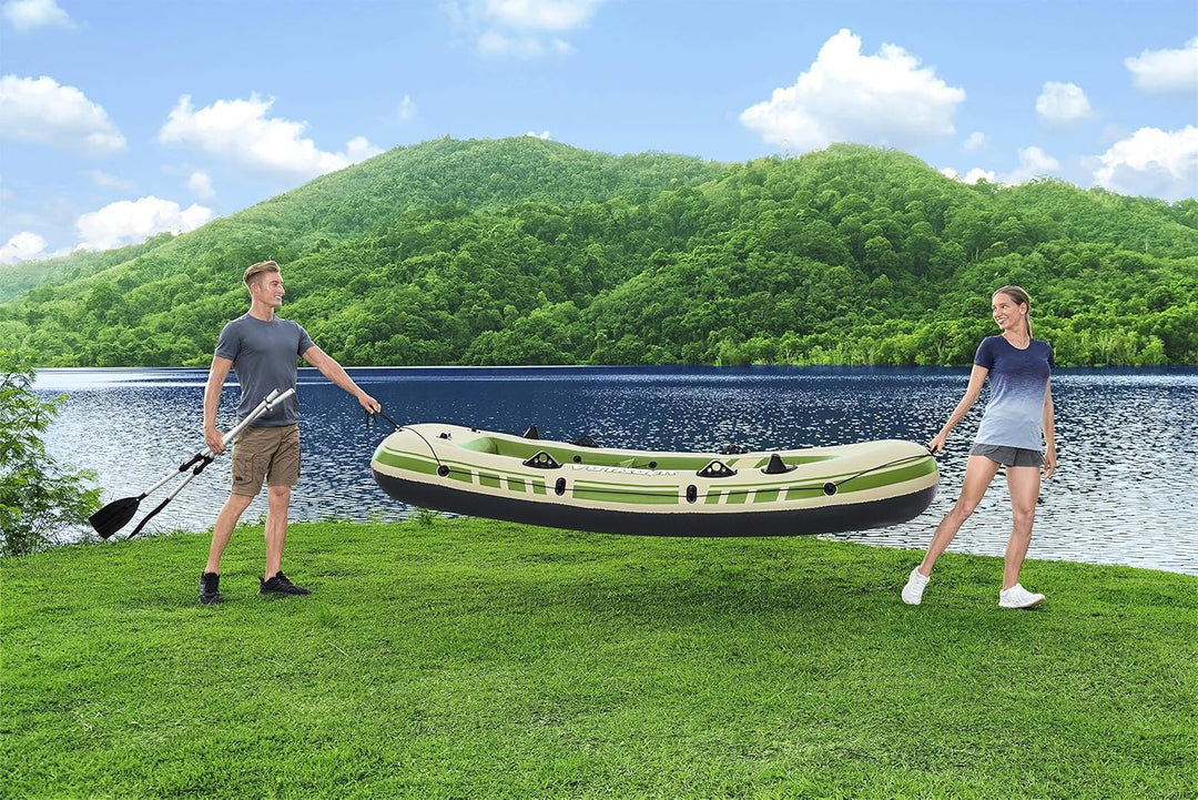 Hydro-Force 9'8" x 54 Voyager X3 aufblasbares Floss-Set | für bis zu 3 Erwachsene | inklusive Boot,