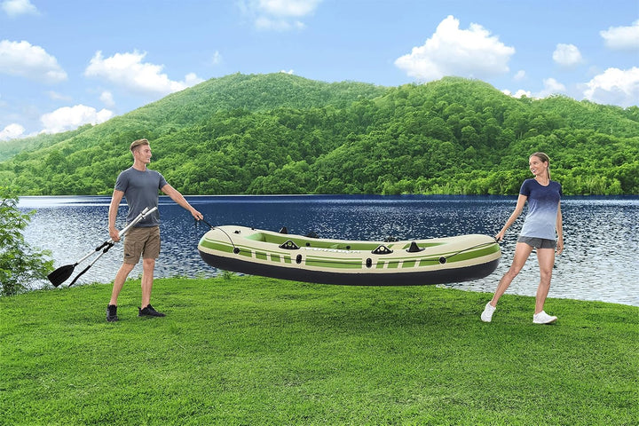 Hydro-Force 9'8" x 54 Voyager X3 aufblasbares Floss-Set | für bis zu 3 Erwachsene | inklusive Boot,