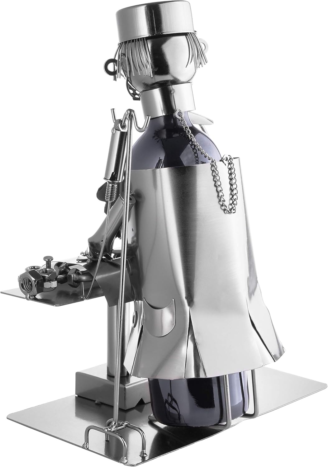 Brubaker Weinflaschenhalter Chirurg - Metall Skulptur inklusive
