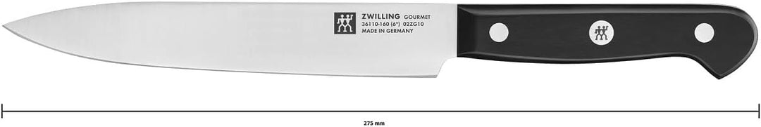 ZWILLING Gourmet Fleischmesser, 16 cm, Rostfreier Spezialstahl, Ergonomischer Kunststoff-Griff, Schw