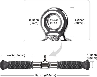 SELEWARE Handles for Cable pulls, Cable pulls kabelzug LAT pulldown bar, kabelzug Fitness Biceps Tri