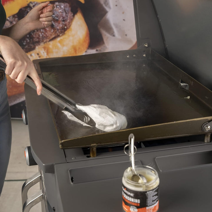Blackstone 4146 Grillplatte Gewürz- und Gusseisen-Spülung, weiss