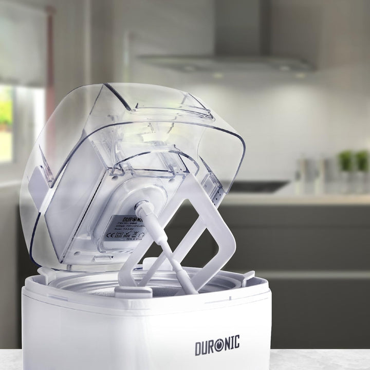 Duronic IM540 Eismaschine | Gefrierbehälter mit 1,5 L Fassungsvermögen | fertiges Dessert in 15-30 M