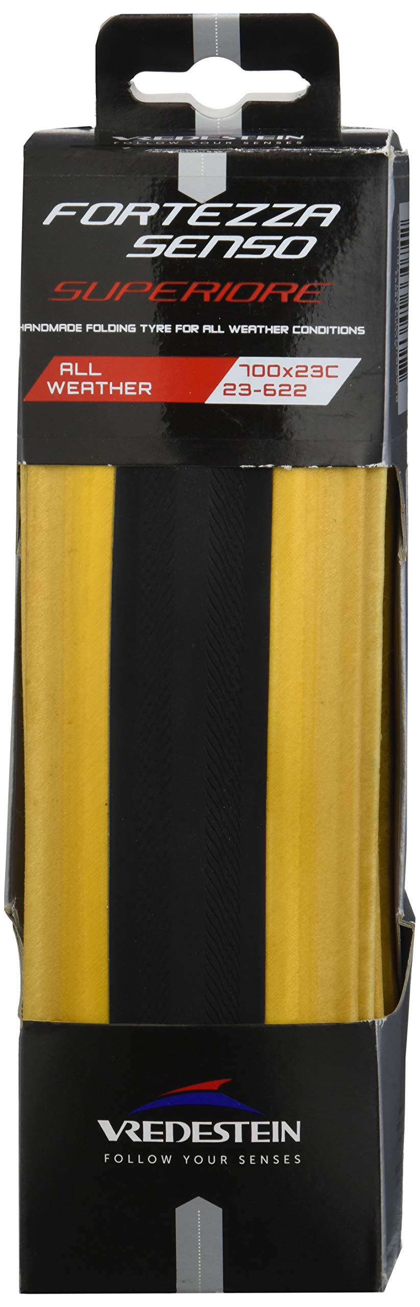 Vredestein Fortezza Senso Superiore All Weather Fahrradreifen, transparent, 25-622