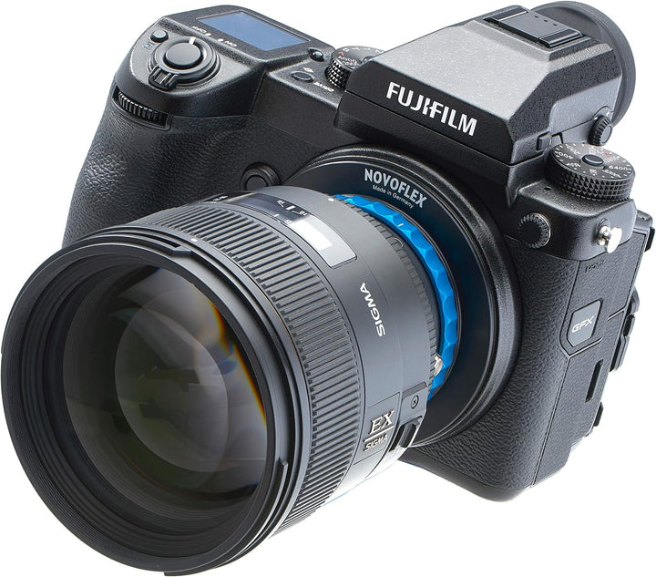 Novoflex Nikon F Objektiv auf Fujifilm G-Mount Kamera-Adapter (FUG/NIK), Schwarz