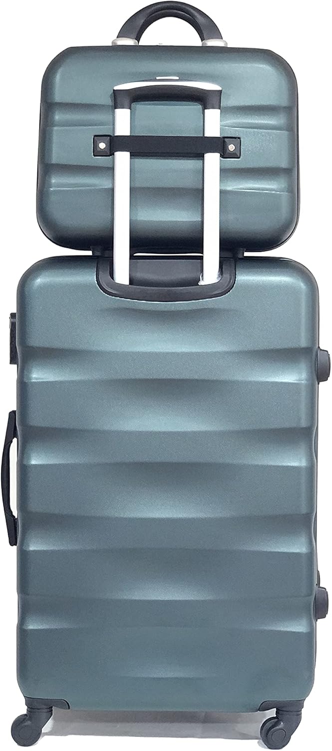 Celims Französische Marke – Set mit 5 Koffern aus festem Material, Dunkelgrün (5806), one size, Dunk