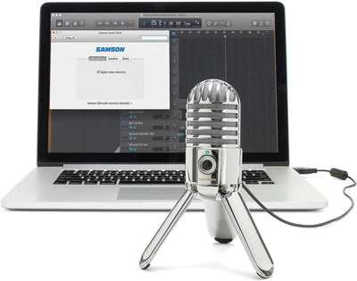 Samson Meteor Mic USB Studio/Podcast Mikrofon silber silber Single, silber Single