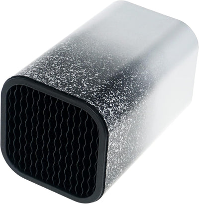 Lashuma Kochmesser Aufbewahrung 9x9 cm, Messerhalter mittel gross, Farbe: Silber, Block Höhe: 14 cm,
